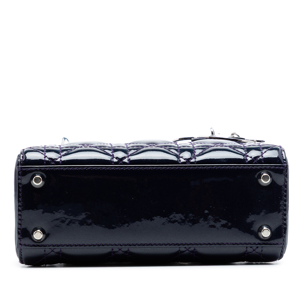 Pre-Loved Dior Mini Patent Cannage Lady Dior - Picture 3 of 7